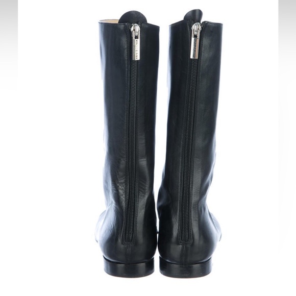 Manolo Blahnik Mid-Calf Leather Boots IT40 - Picture 4 of 5